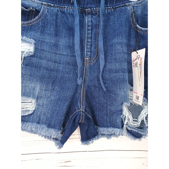 YMI Dream Collection Easy Fit Distressed Denim Shorts XL NWT - Picture 12 of 12